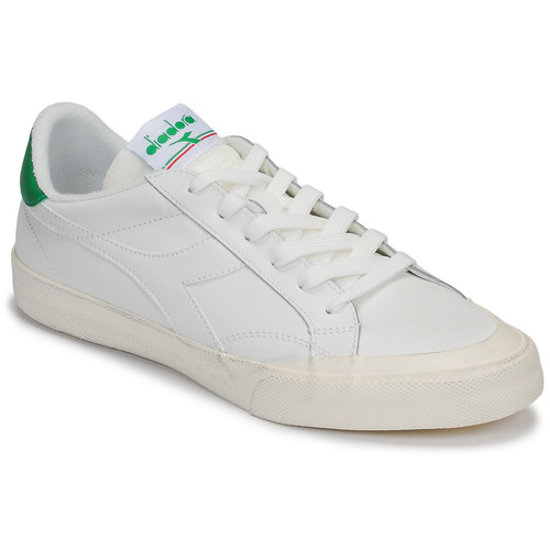 Diadora - MELODY LEATHER DIRTY - Blanc / vert