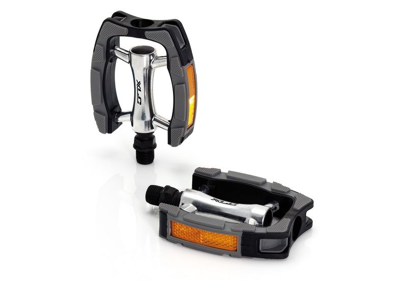 XLC Fahrradpedale PD-C07 Schwarz/Silber City-/Comfort-Pedal
