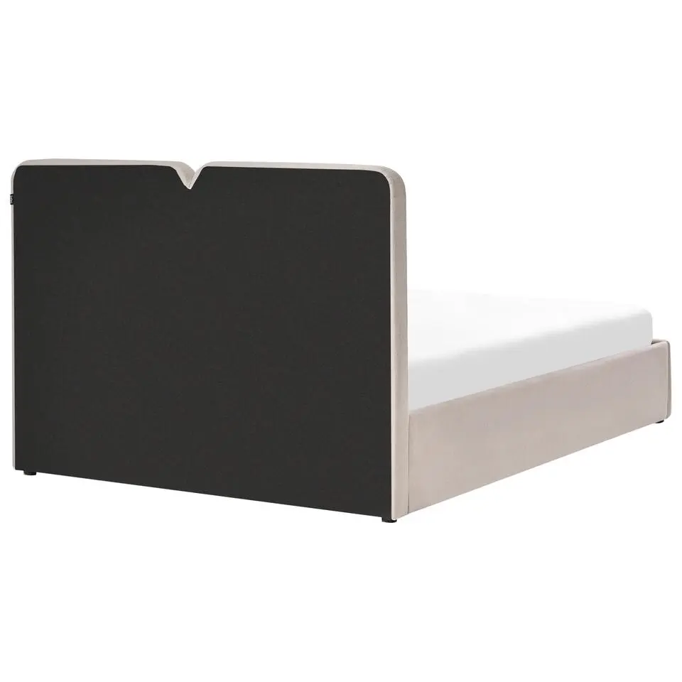 ARBOIS - Bed met opbergruimte - Beige - 160 x 200 cm - Polyester