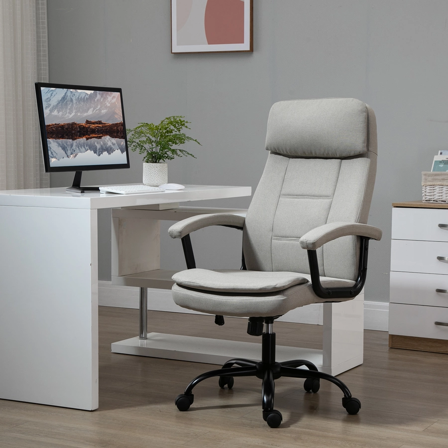 Vinsetto Bürostuhl  mit Massagefunktion beige
