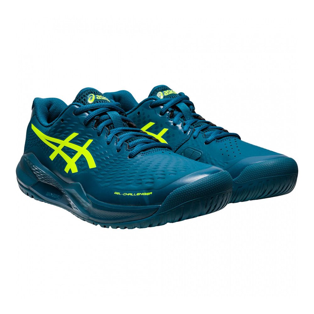 Asics GEL-CHALLENGER 14 - Chaussures de tennis Homme restful teal/safety yellow
