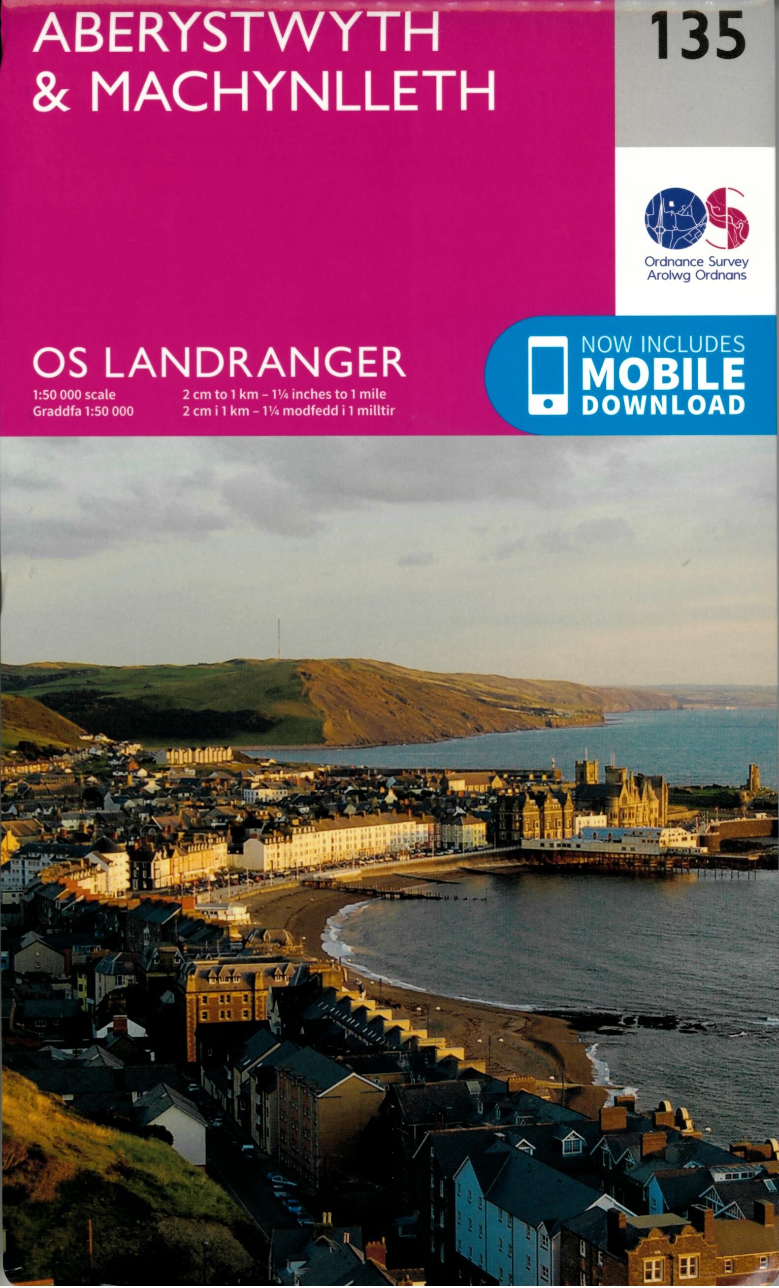ORDNANCE SURVEY - 135 GB ABERYSTWYTH 1 50 000