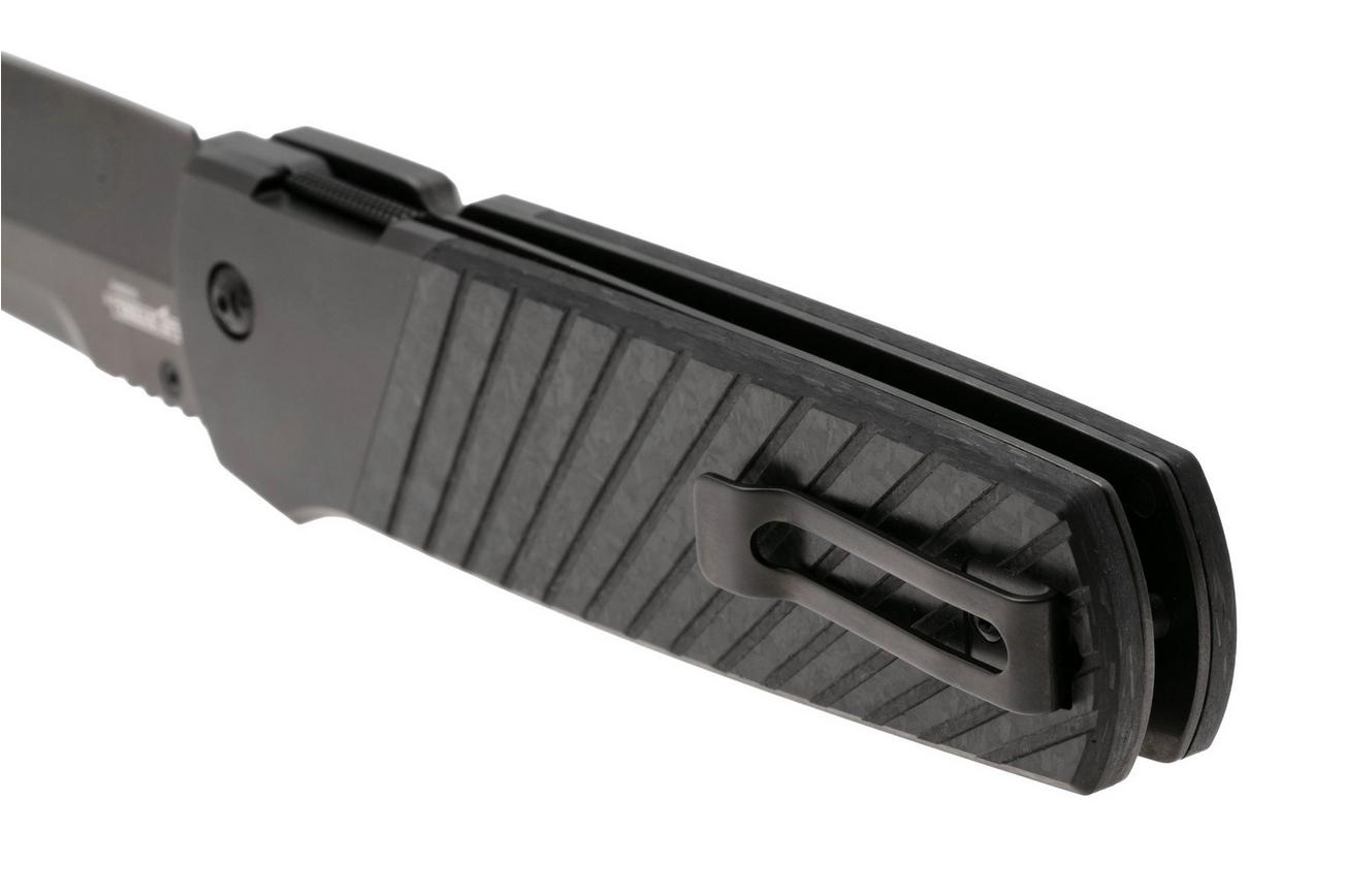 Cold Steel Hatamoto FL40HATA DLC 20CV, Forged Carbon Titanium Bolsters, zakmes