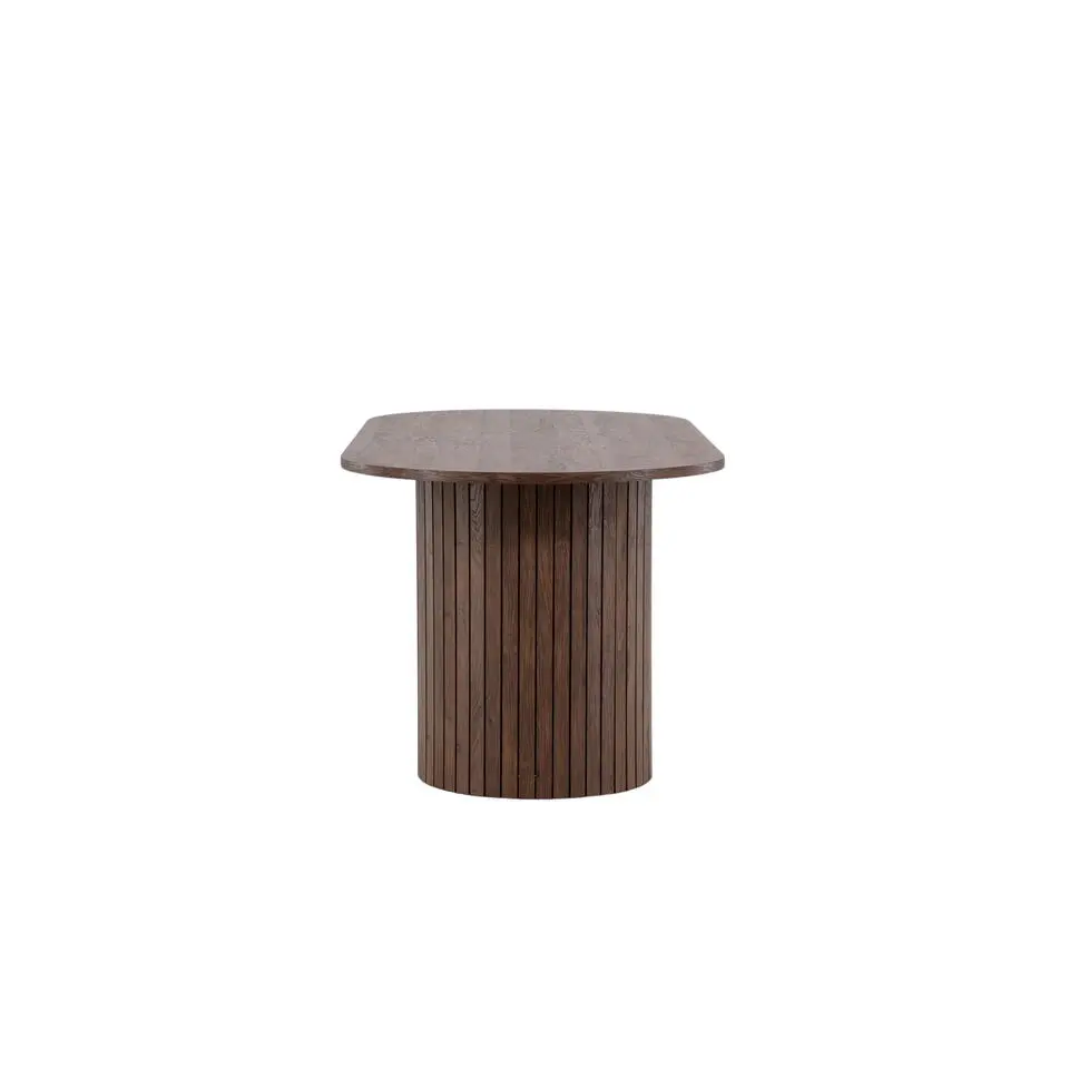 Eettafel Ovaal Bruin 200cm - Fineer - Scandinavisch - Tafel Härön