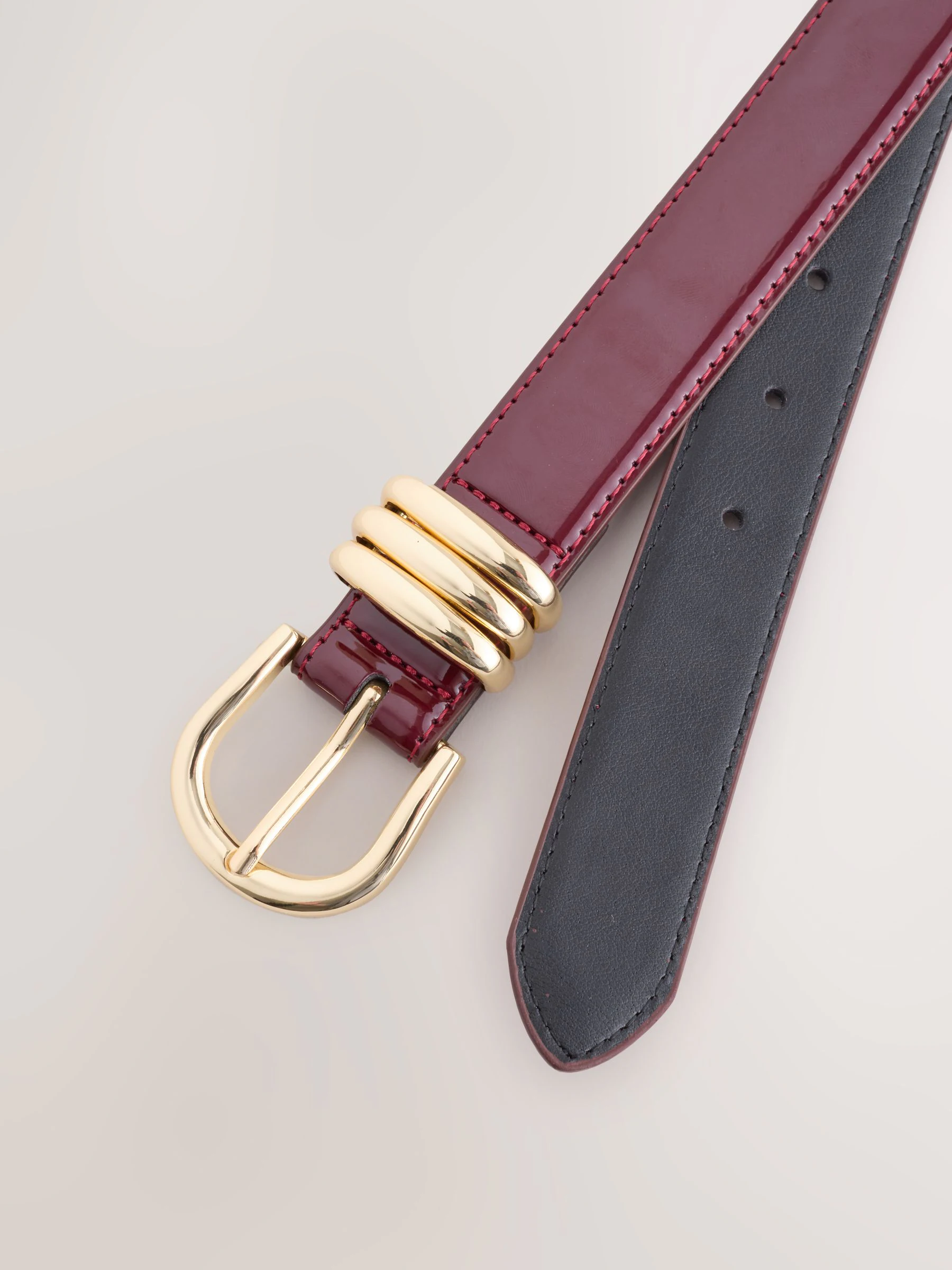 Bordeauxrood - High Shine Regular PU Belt