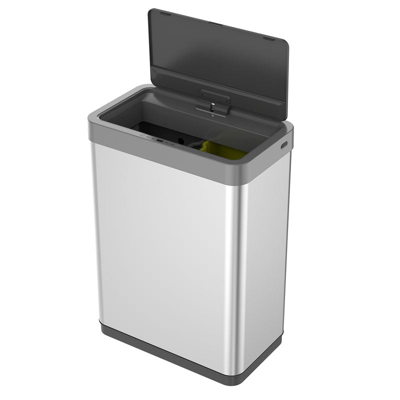 EKO Mirage X Sensor Recycler Bin 2x20 liter - RVS - Mat
