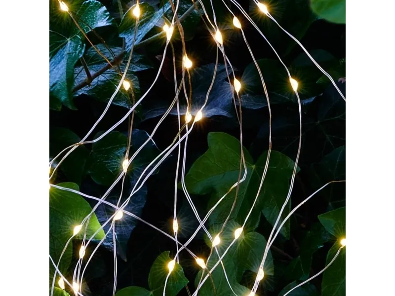 Sirius Knirke - 200 LED - Klar/Sølv
