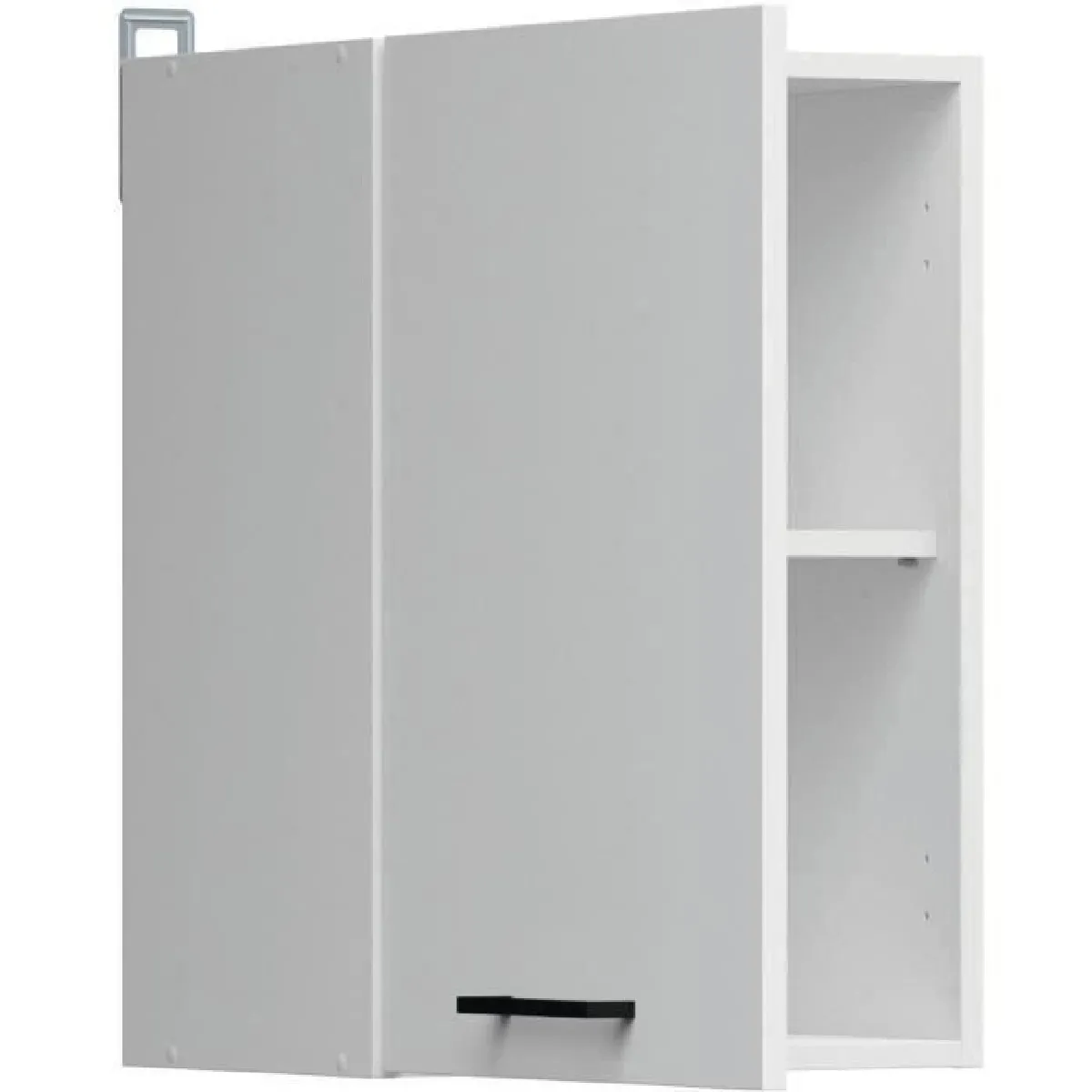 TBS JUNONA Meuble haut 40 cm - Blanc brillant