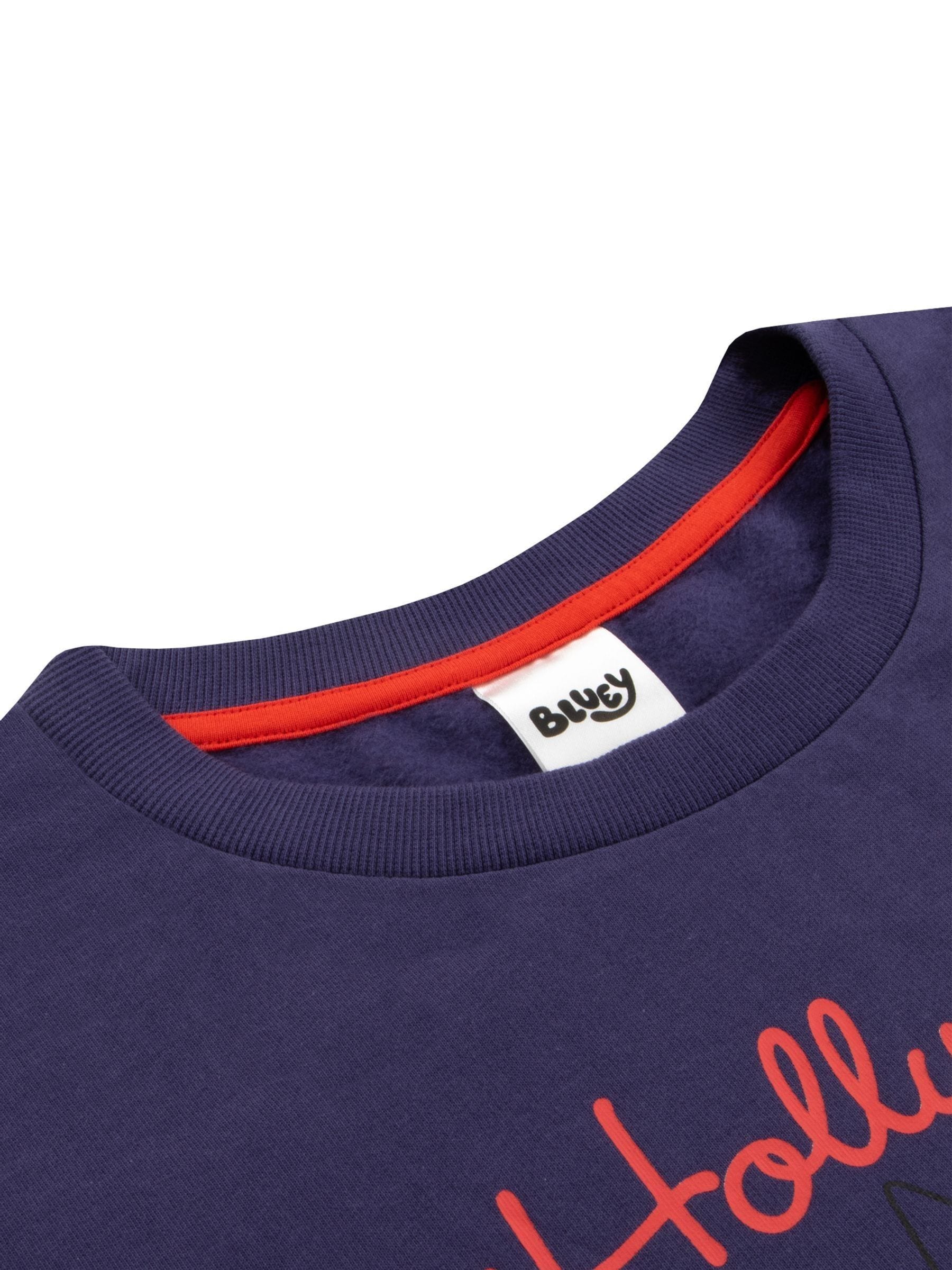 Kerst 100% katoenen sweatshirt met Bluey en Bingo-personages