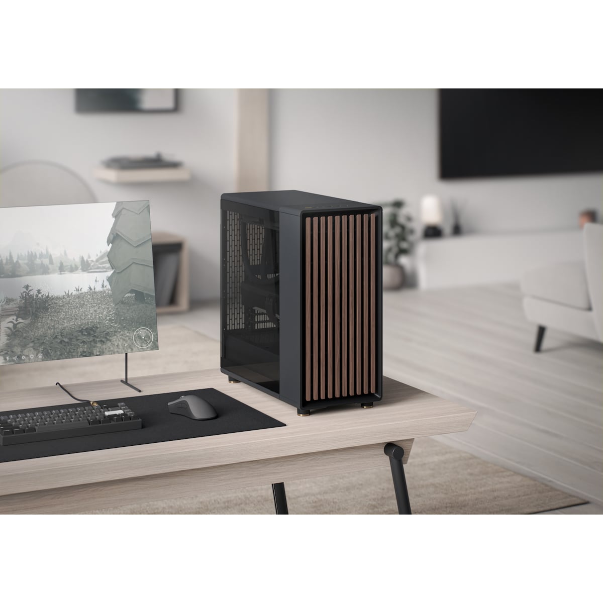 Fractal Design North ATX PC kabinett (sort/vindu)