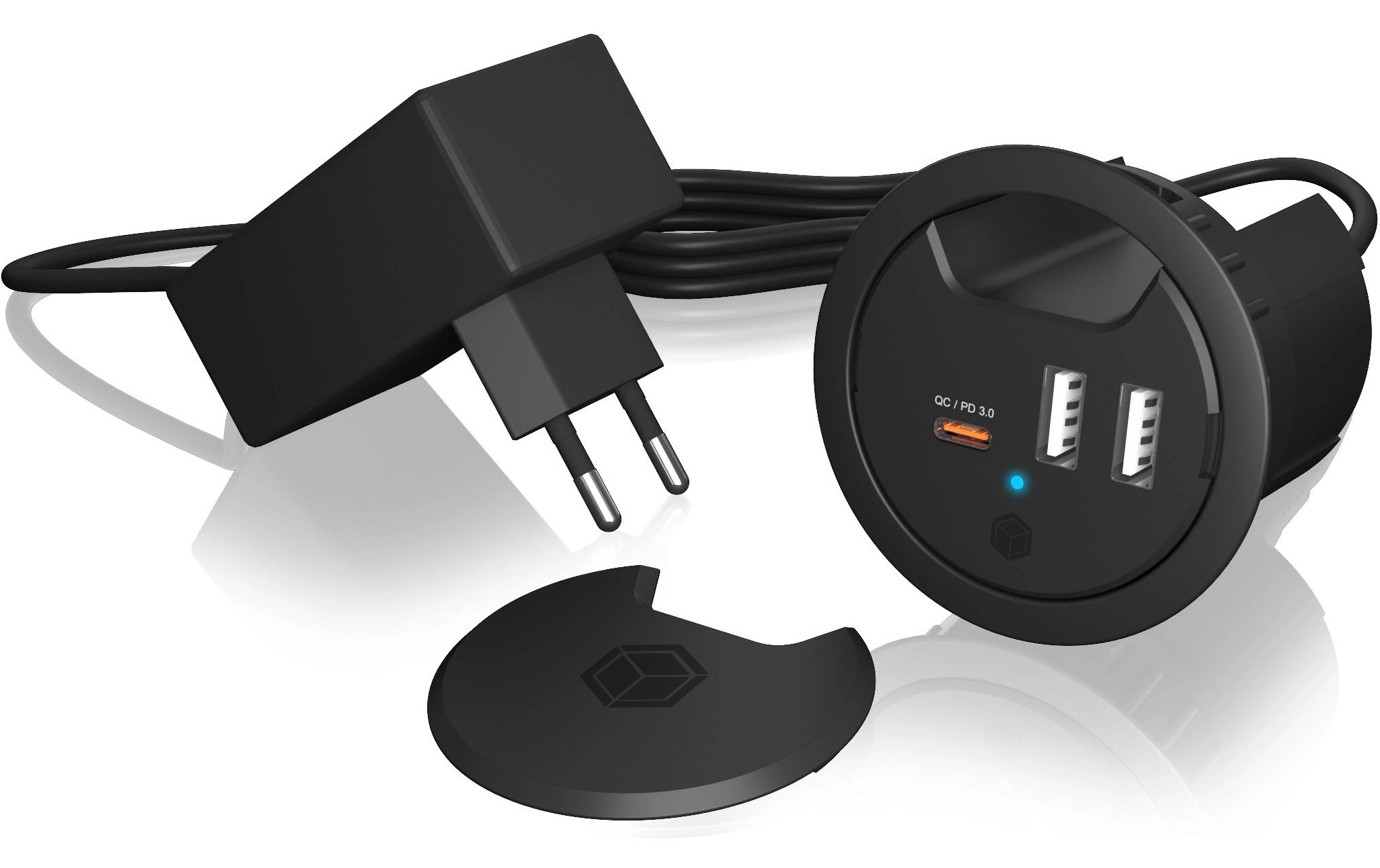 Tisch-Hub IB-HUB1407USB Tischladegerät mit Power Delivery und Quick Charge