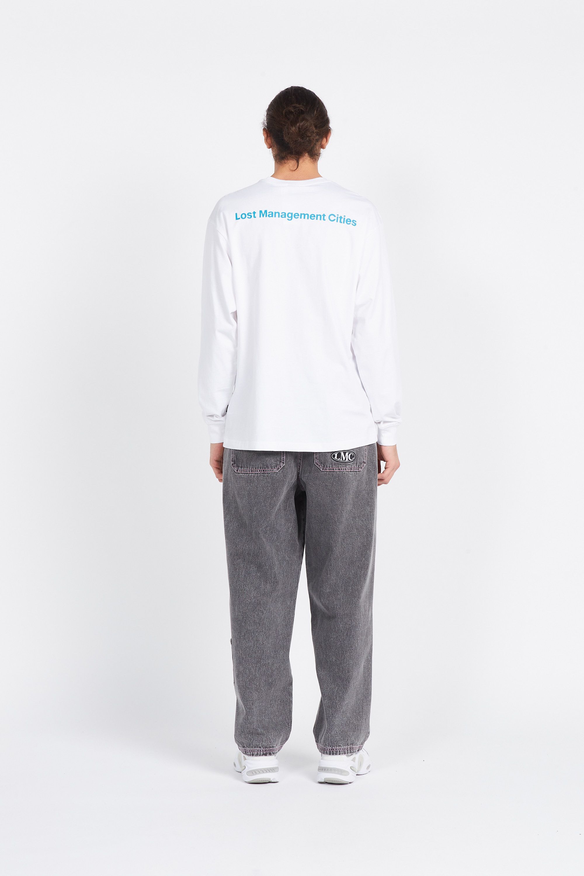 LOST MANAGEMENT CITIES T-shirt SCARY BEAR KIBG Blanc