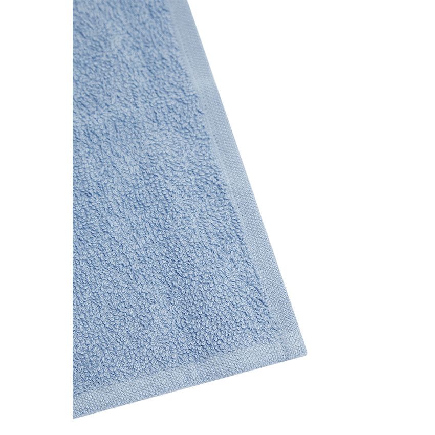 Lot de 6 débarbouillettes éponge 25 x 25 cm - Bleu