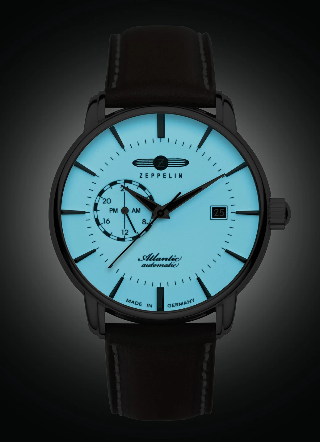 Zeppelin-Automatik-Herrenuhr mit Lederband