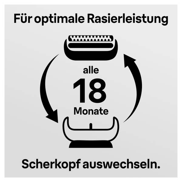 Braun Series 3 21 B Elektrorasierer Scherkopf in Schwarz