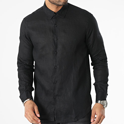 Chemise Manches Longues Noir
