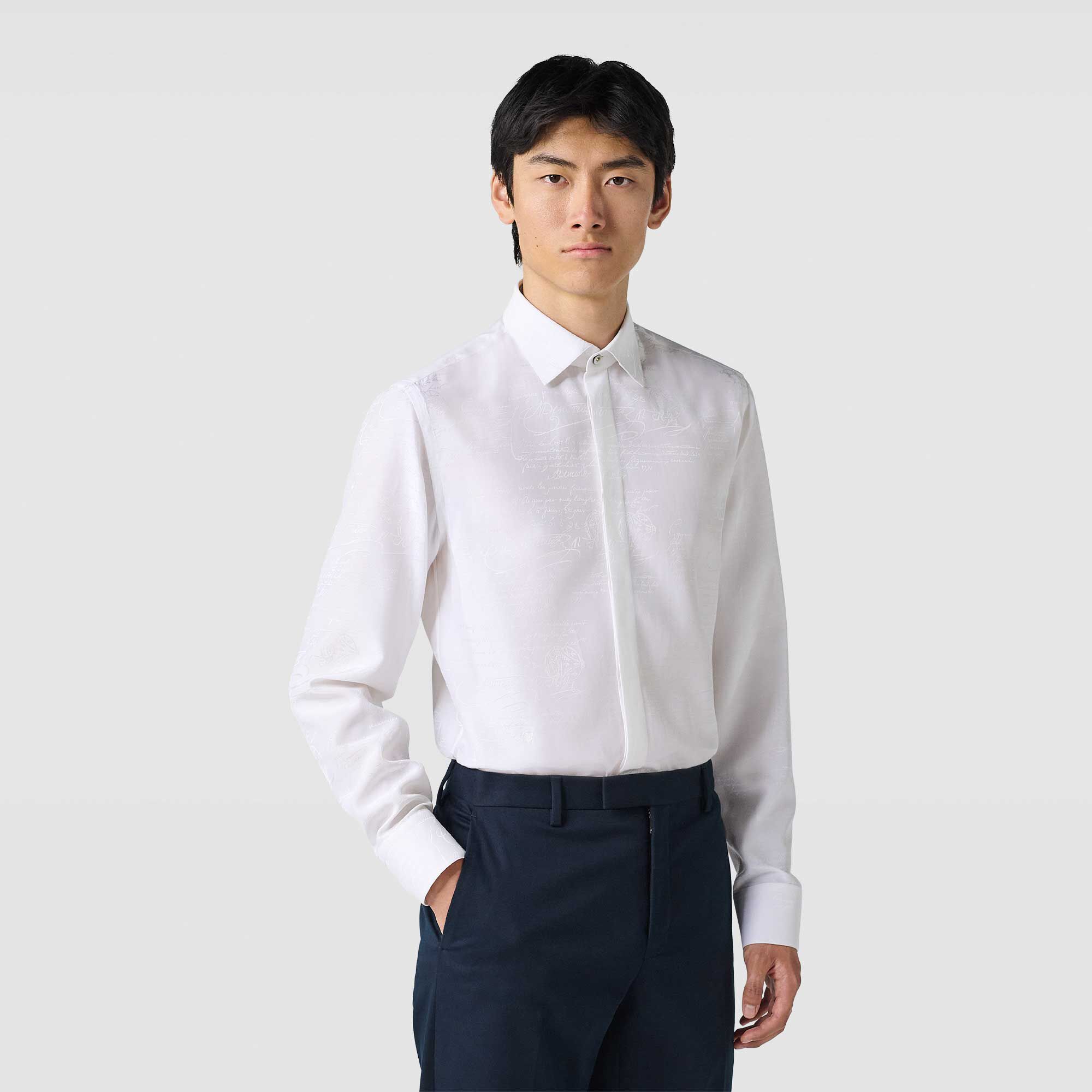 Chemise Andy En Coton Et Soie Scritto
