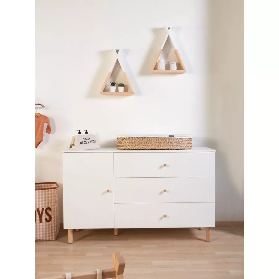CHILDHOME Wickelkommode Wonder White