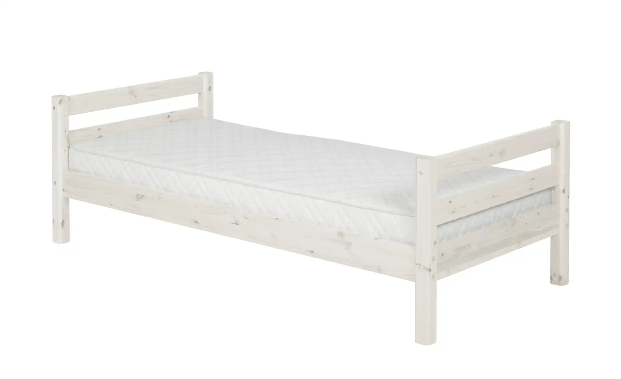 FLEXA Einzelbett 90x200 - weiß - Kiefer Flexa Classic