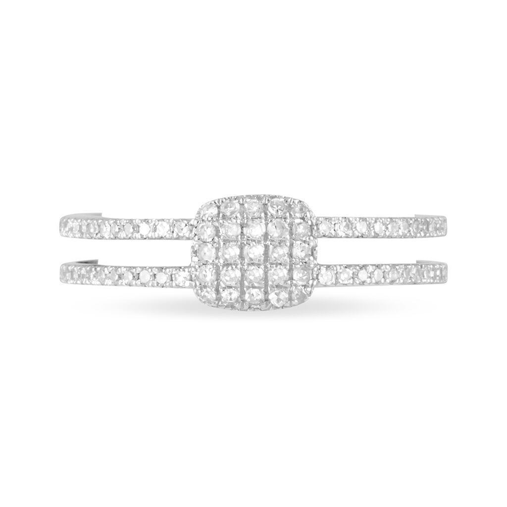 Bague Aude Or Blanc Grenat Et Diamant