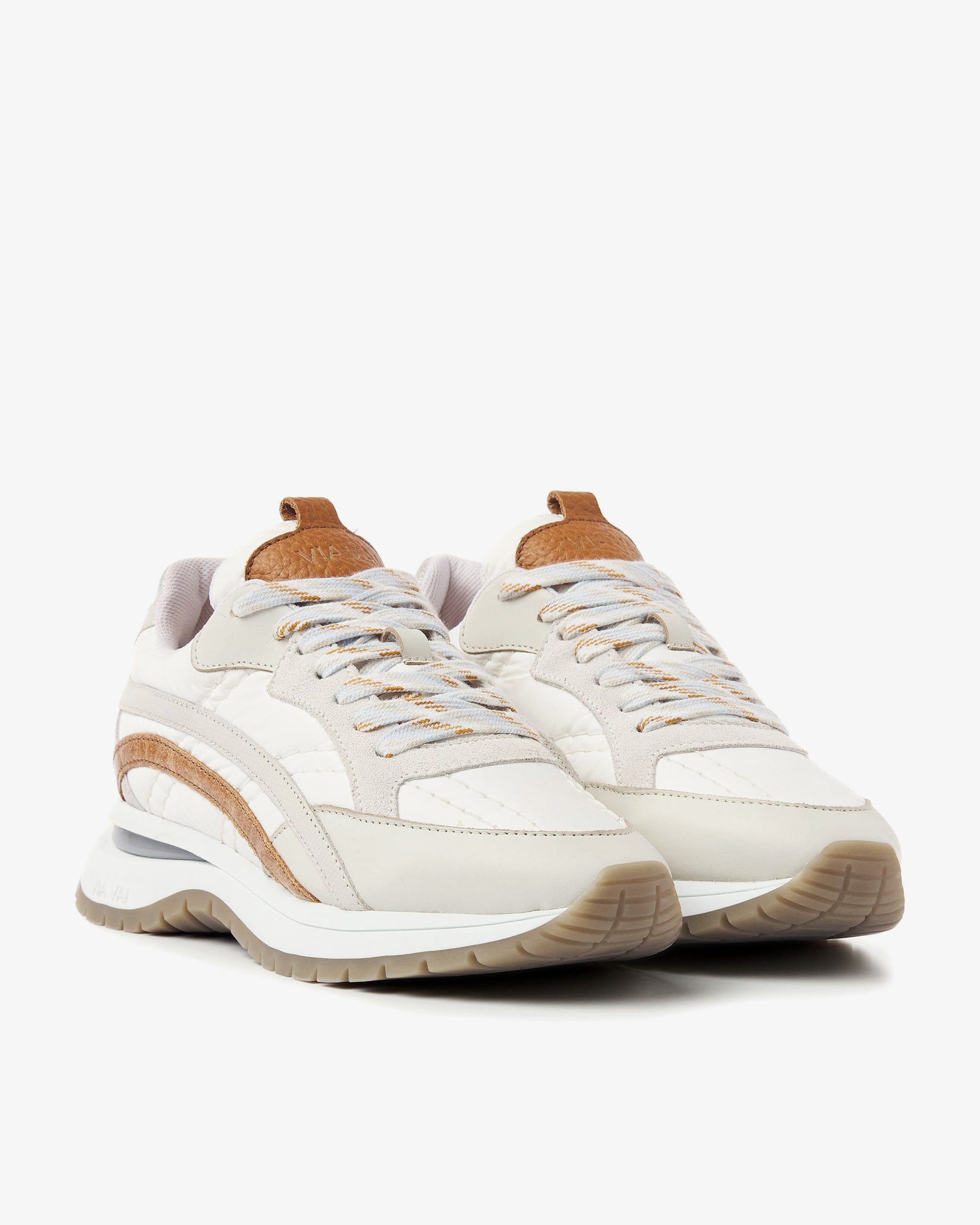 VIA VAI beige dames sneakers Usher Skye