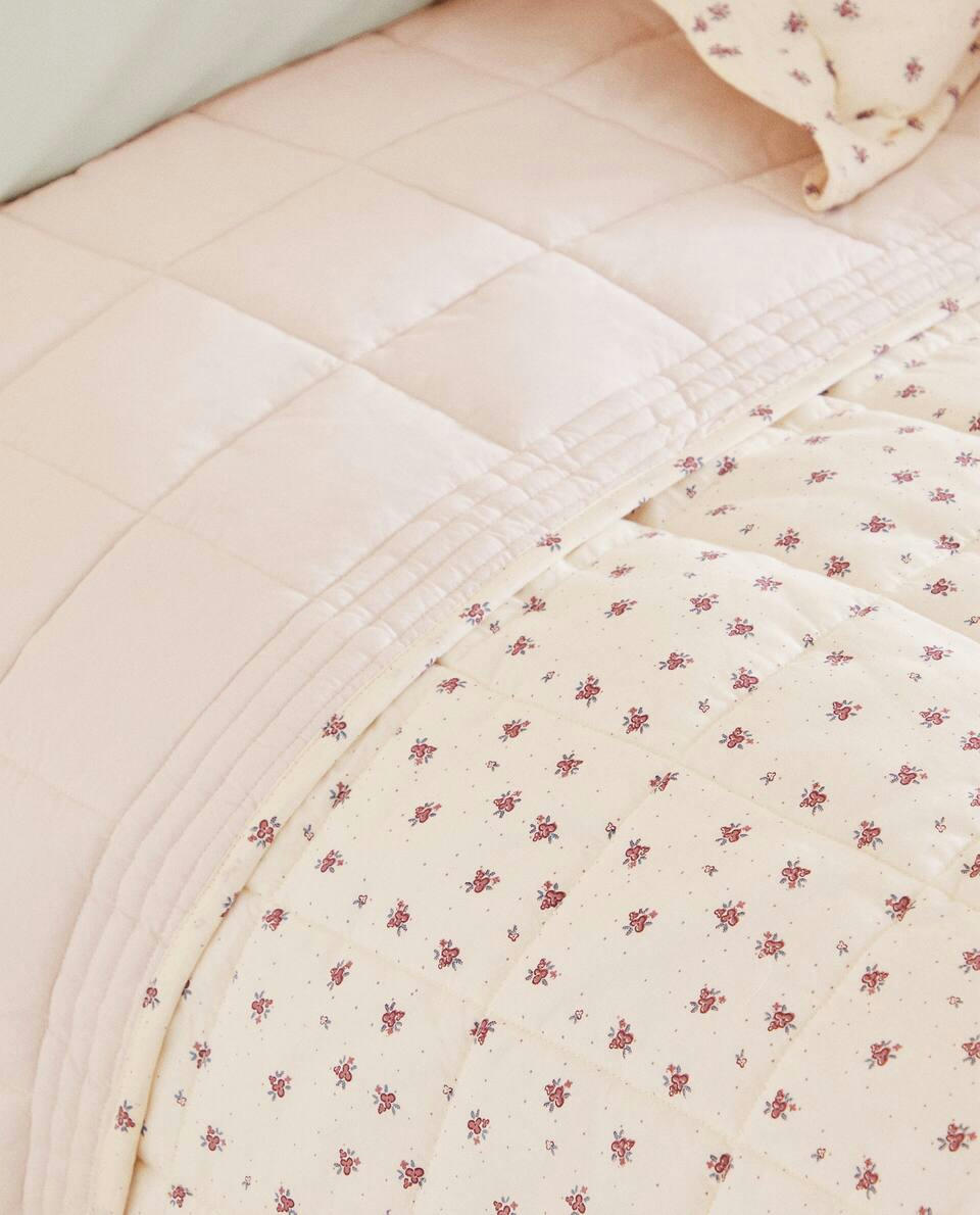 EDREDOM INFANTIL COM ESTAMPA FLORAL