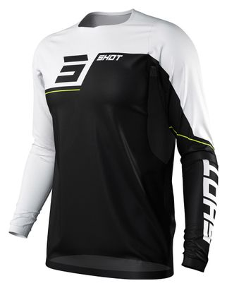 Maillot Manches Longues Enfant Shot Rogue Revolt Noir / Blanc