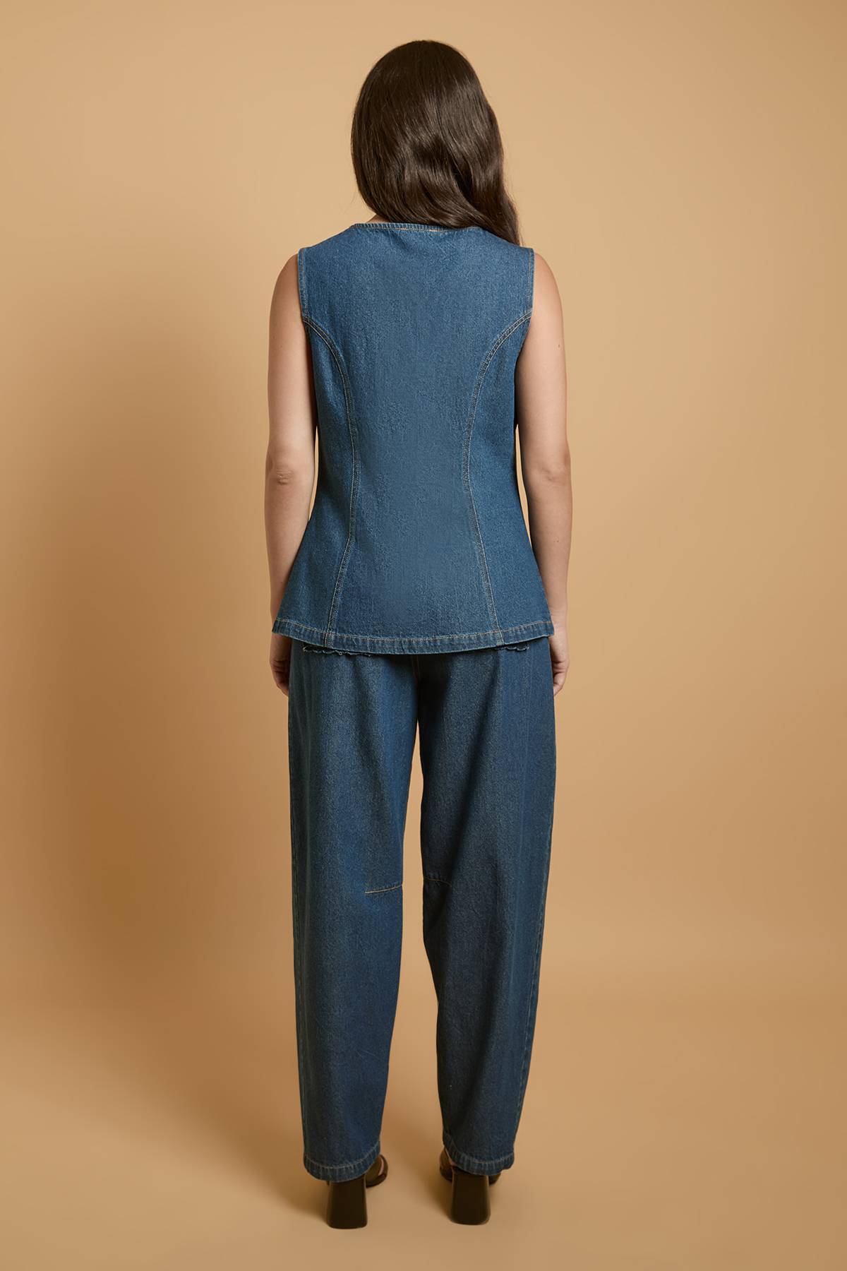 Oasis Jean À Jambes Tonneau Avec Poches Festonnées