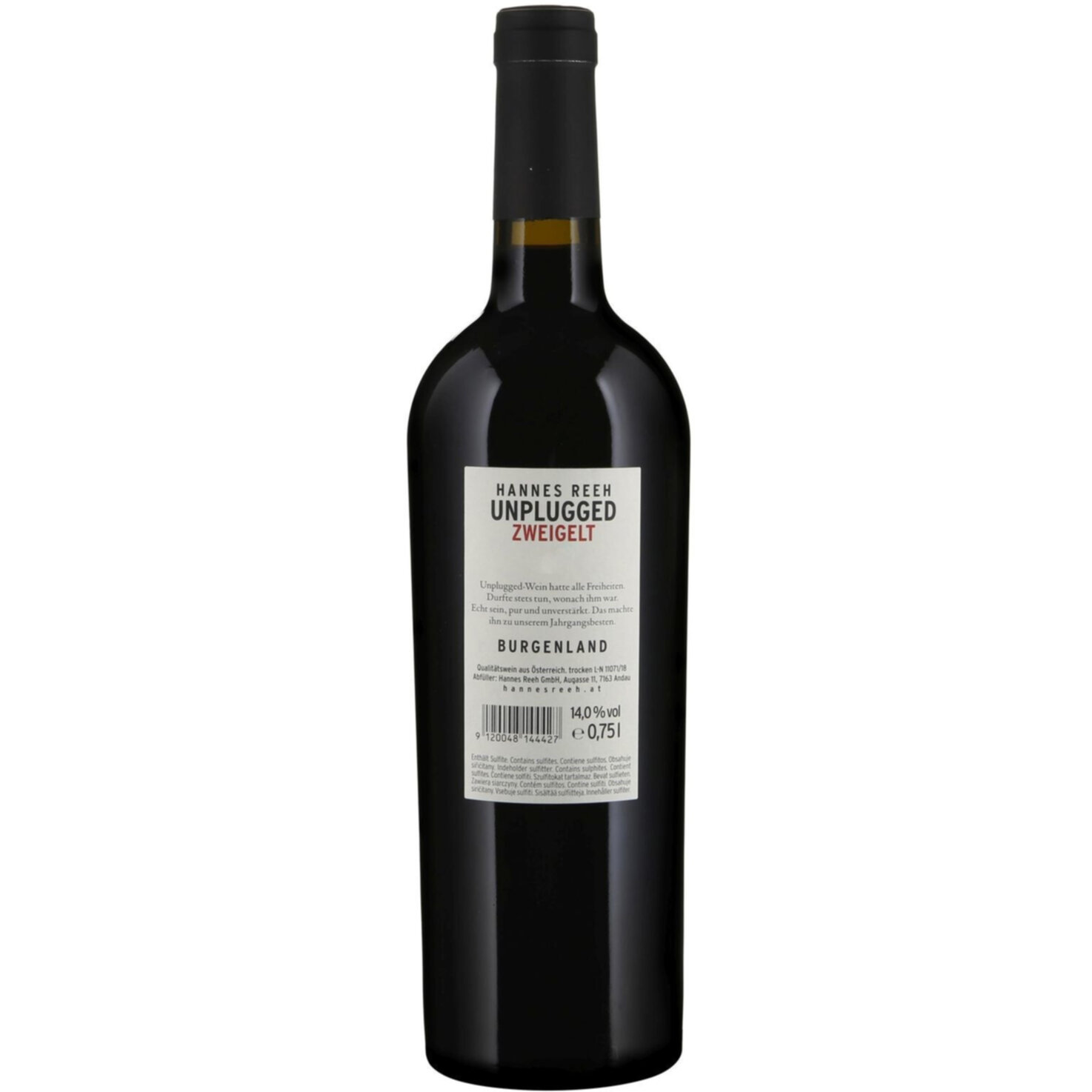 Neusiedlersee DAC Zweigelt Unplugged Hannes Reeh -75cl