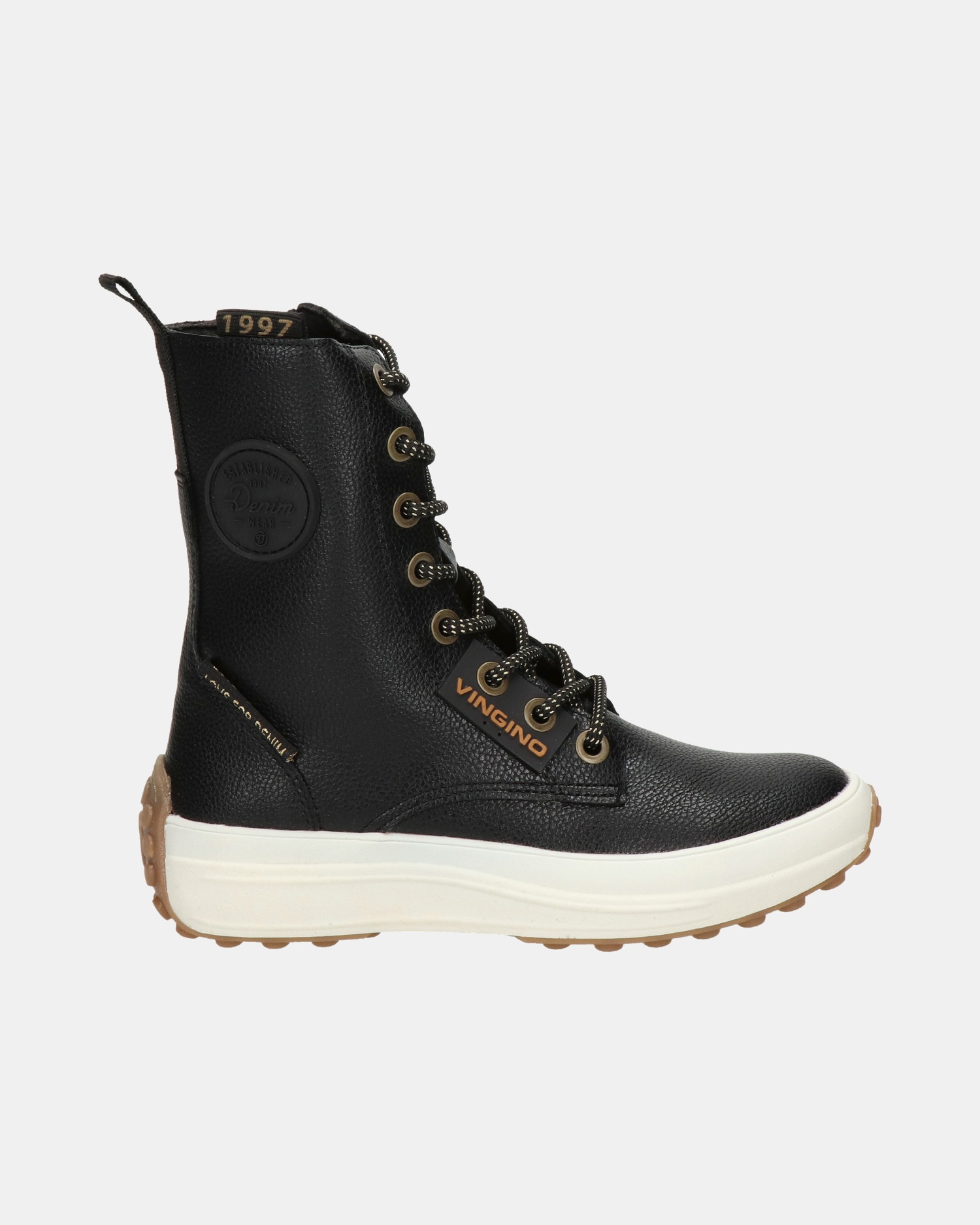 Vingino Rebecca Hi Veterboots  - zwart