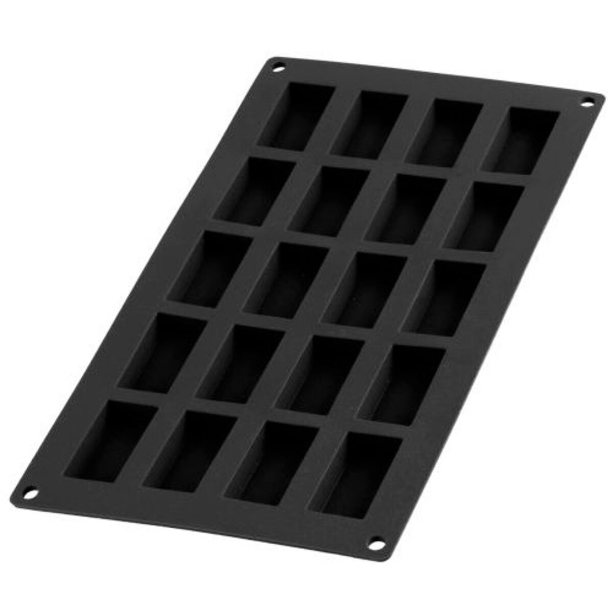 20 Mini Financier Svart Silikon