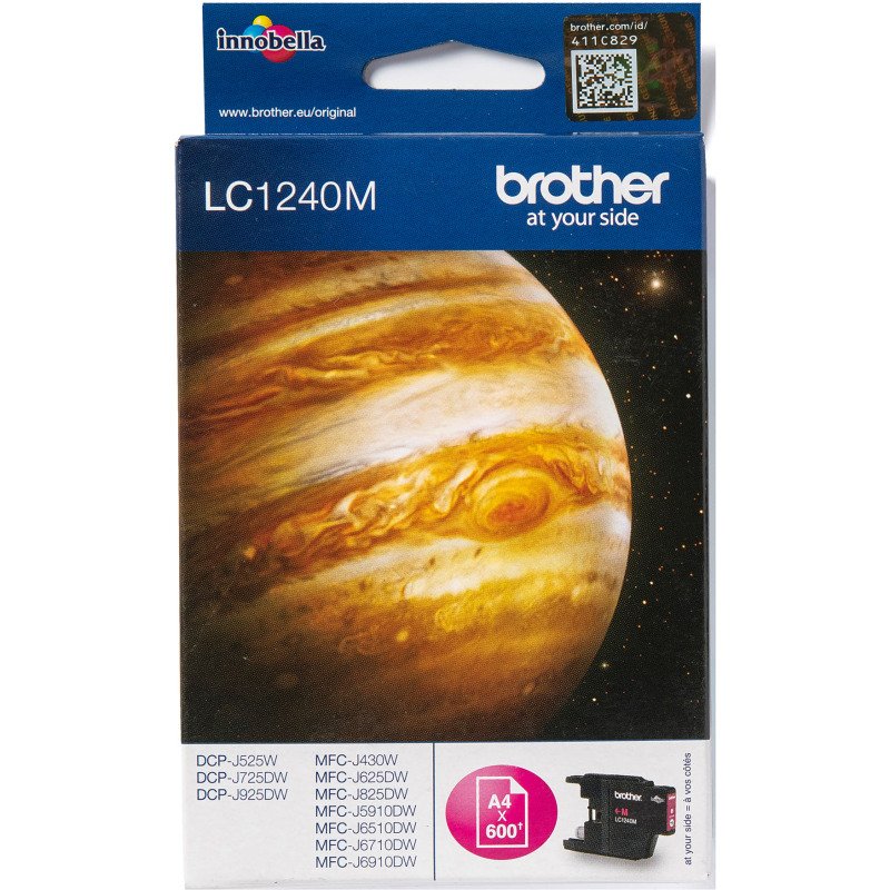 Cartouche Brother LC1240 couleurs séparées pour imprimante jet d'encre