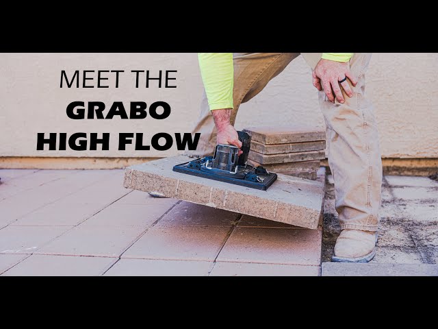 Grabo High Flow Elektrische Vacuüm Tegeldrager in beschermtas - 50,3kg