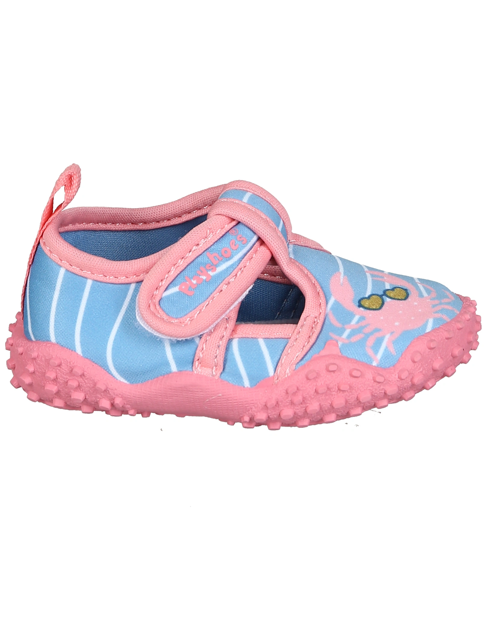 Badeschuhe KREBS in blau/pink