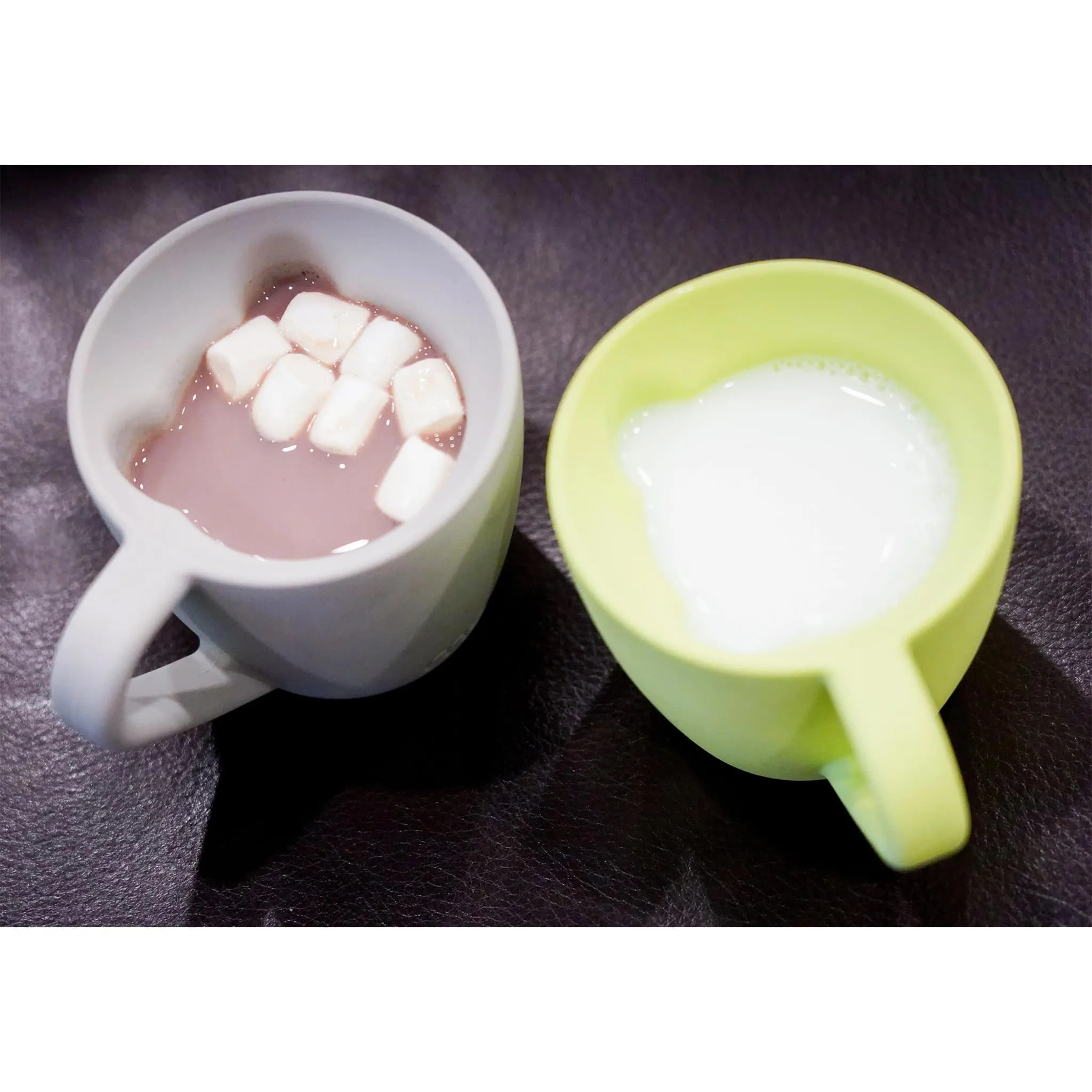 Melii Tasse (2) Ours en Silicone 200ml - Rose  Gris