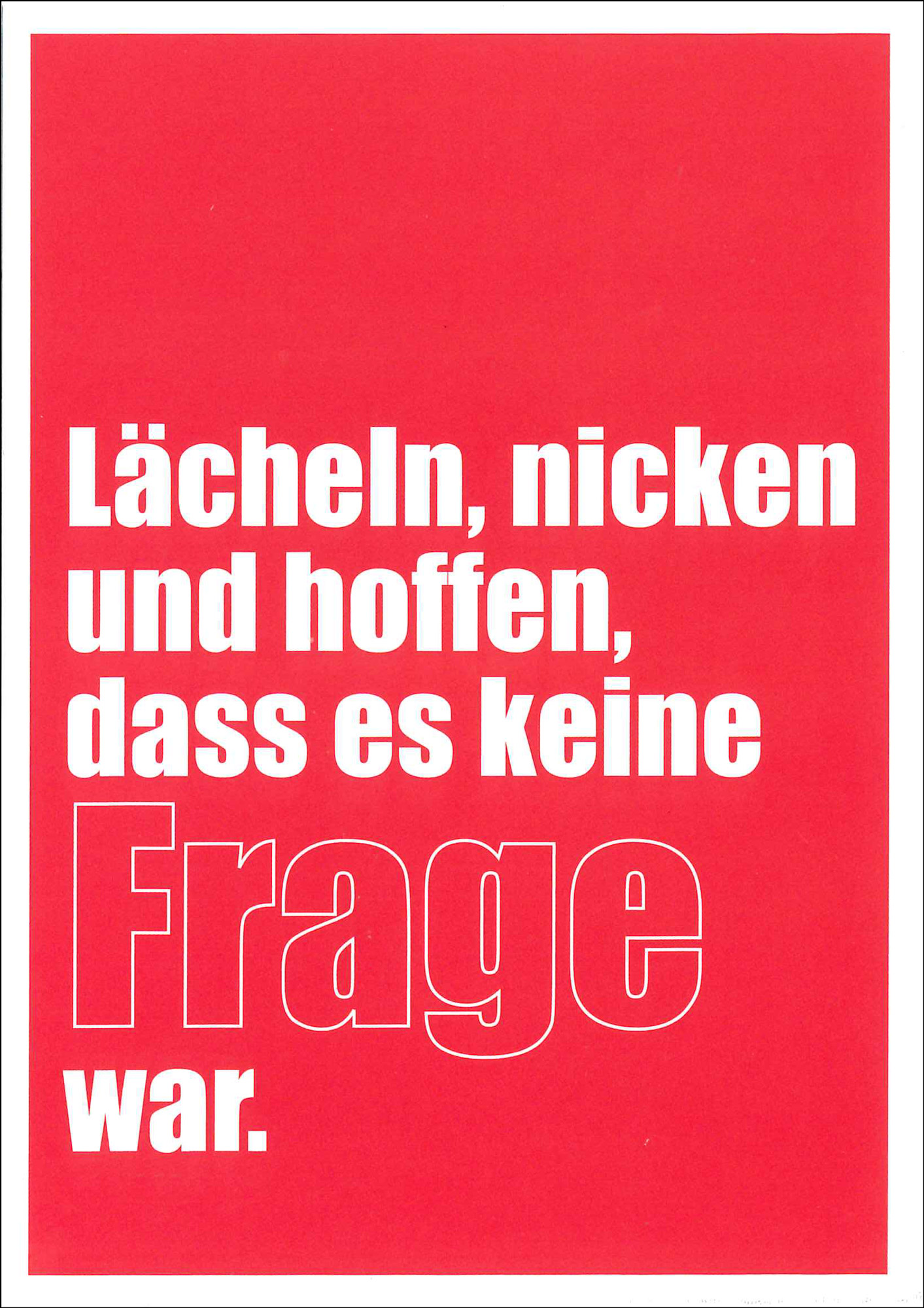 Postkarte '...Dass es keine Frage war' günstig bestellen