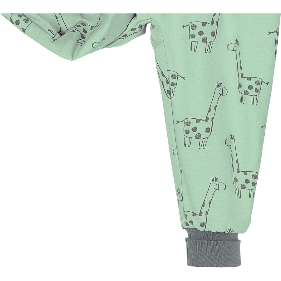 ODENWÄLDER Sommer-Schlafoverall Hopsi happy giraffe deep forest