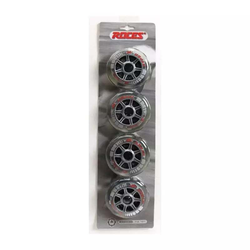 Roue fitness ROCES kit de 4 hyper x-350 84a 100mm transparente