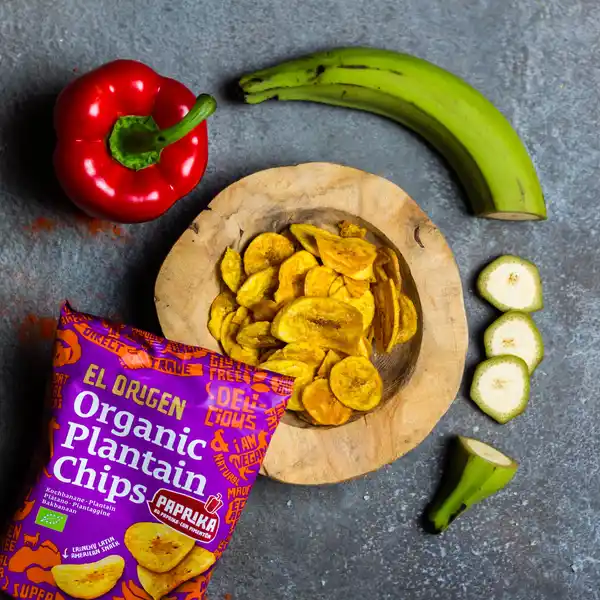Bio Kochbananen Chips mit Paprika