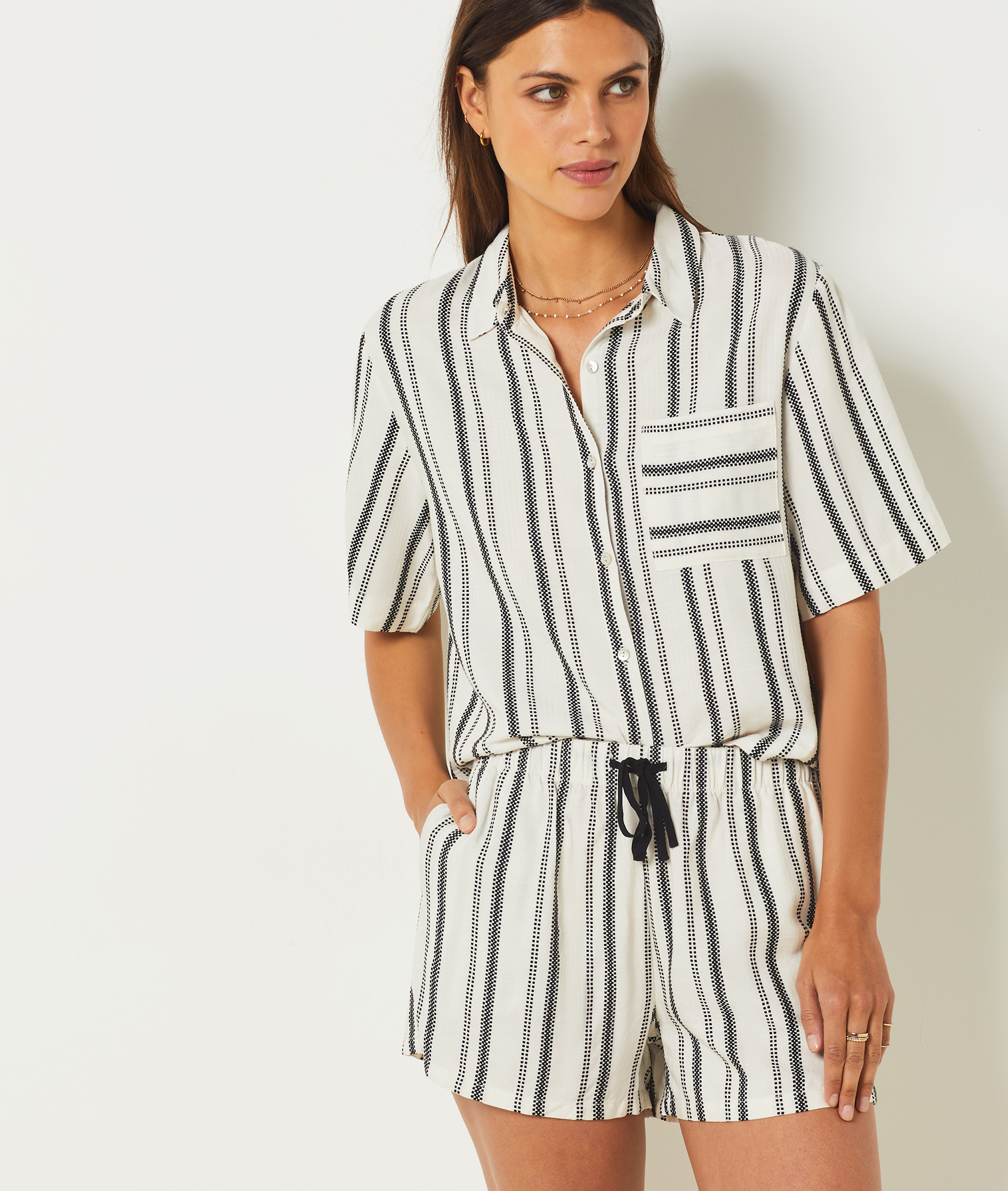 Chemise de pyjama rayée