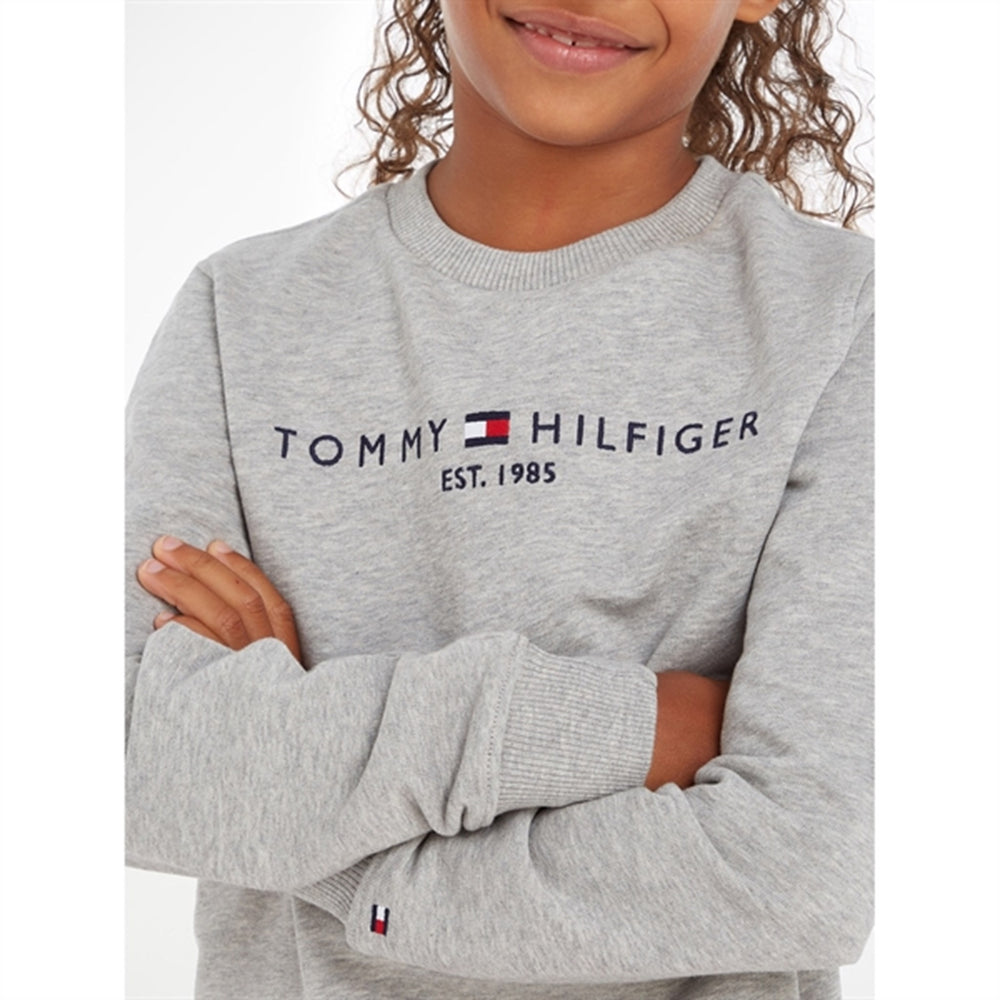 Køb Tommy Hilfiger Essential Sweatshirt Light Grey Heather