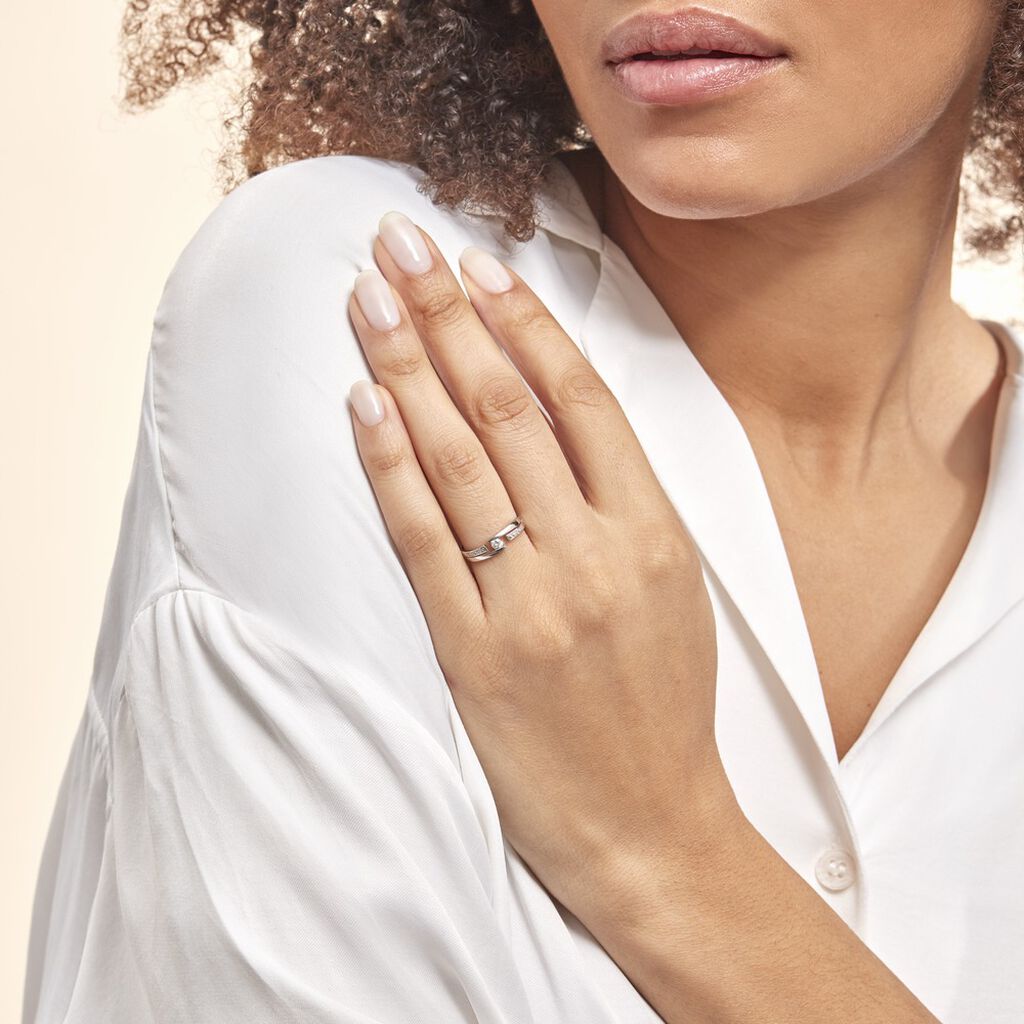 Bague Solitaire Elisa Or Blanc Diamant