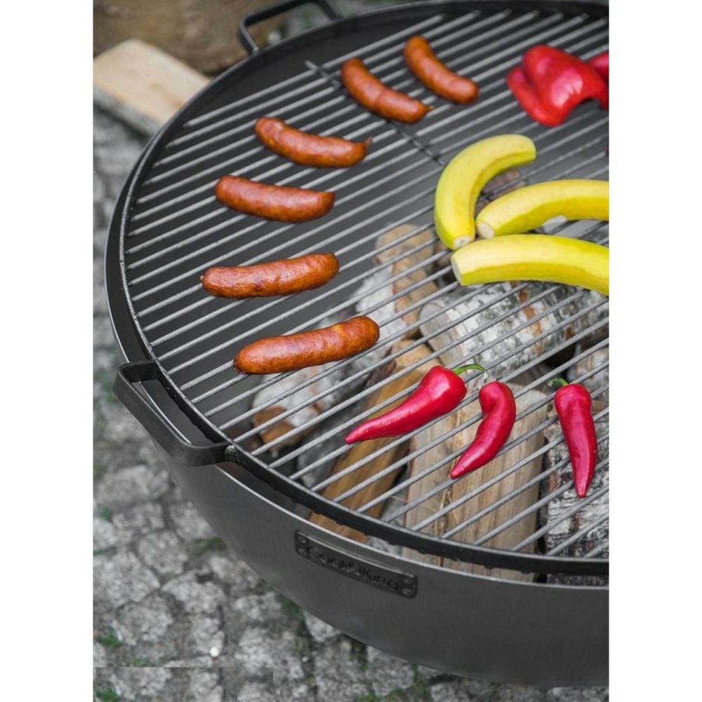 Grille de cuisson ronde en acier inoxydable 60 cm avec 4 poignées