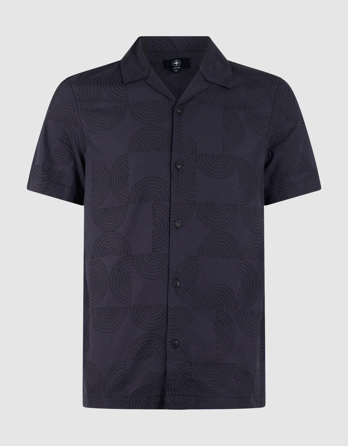Multiple Embroidery Overhemd Donkergrijs