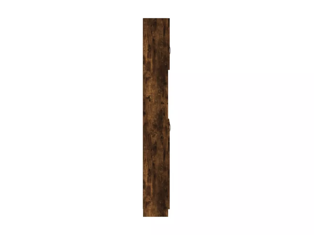 Armoire de bain Chêne fumé 32x25,5x190 cm Bois d'ingénierie
