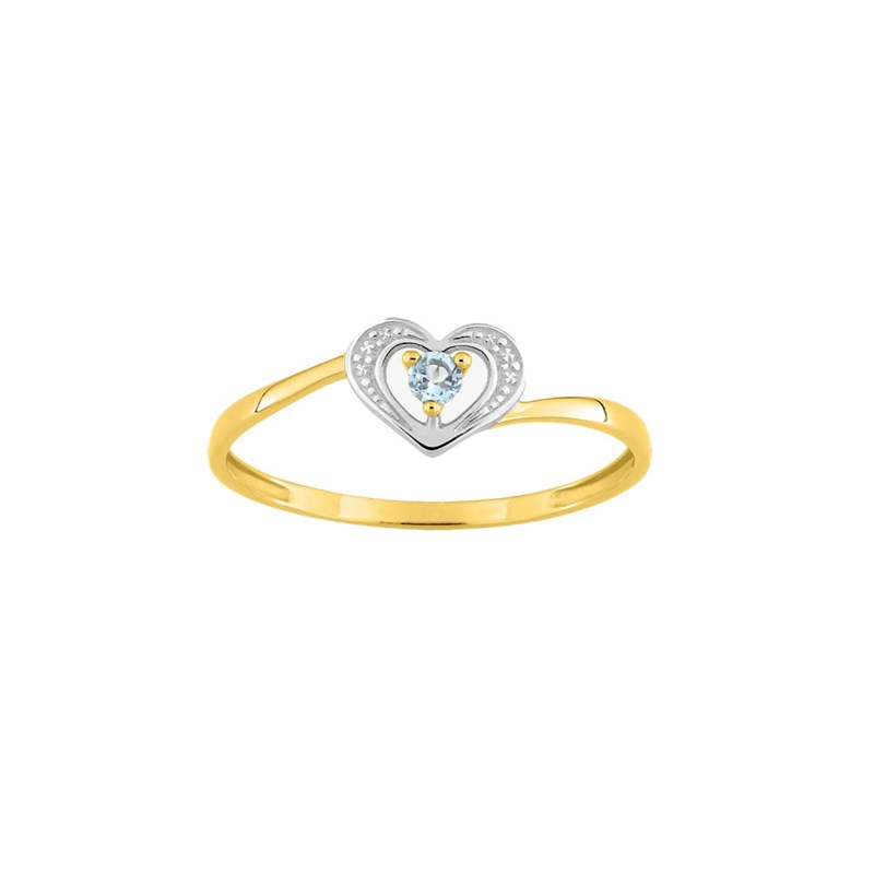Bague femme - topaze - Or 9 Carats