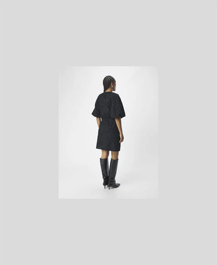 Object OBJFARA RE 2/4 WRAP DRESS 135 Black