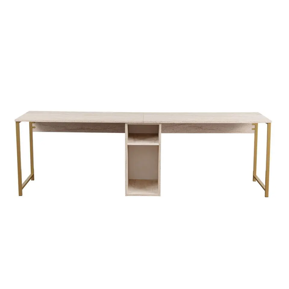 Bureau Travertinlook - 240x60x74cm - Twin