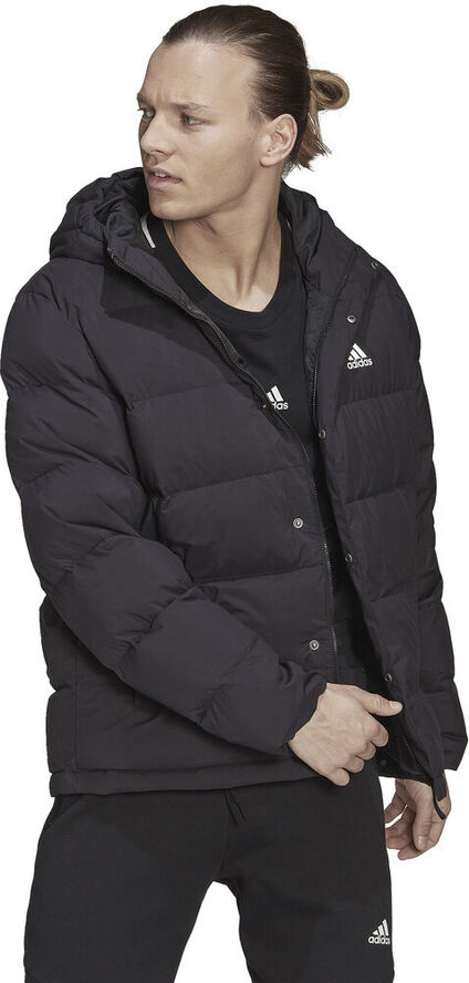 adidas Helionic Hooded Down jakke Sort