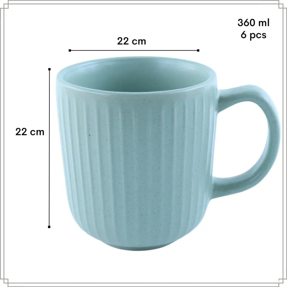 OTIX Koffiekopjes 6 stuks Aurora - Multikleur